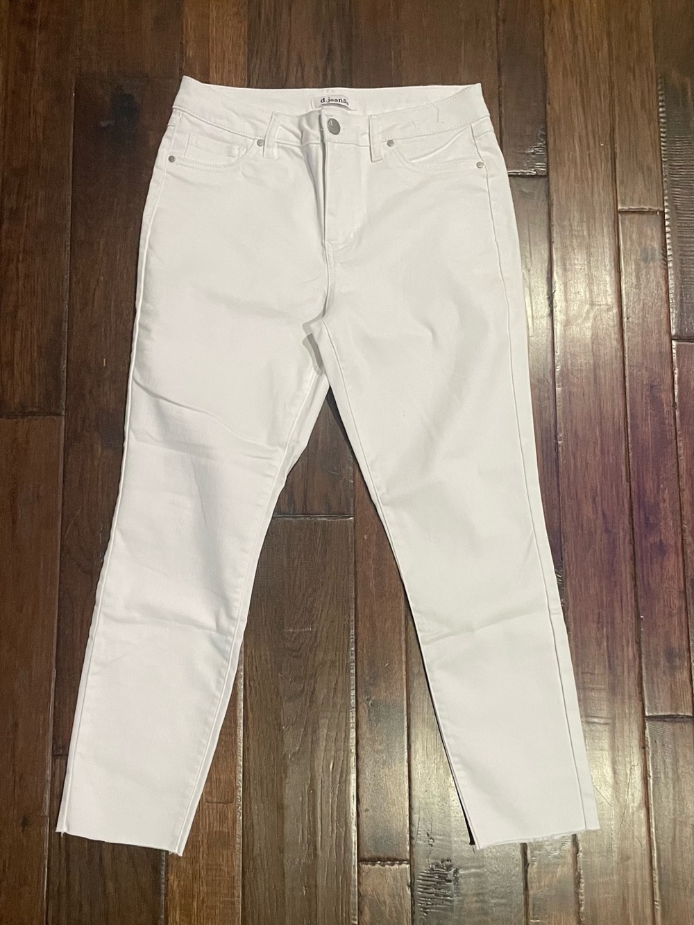 d. jeans White Skinny Crop Women's Jeans